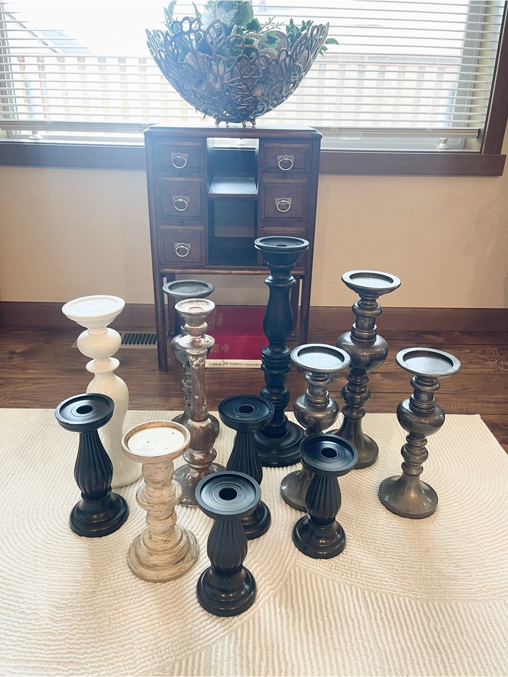 12 pillar candle holders